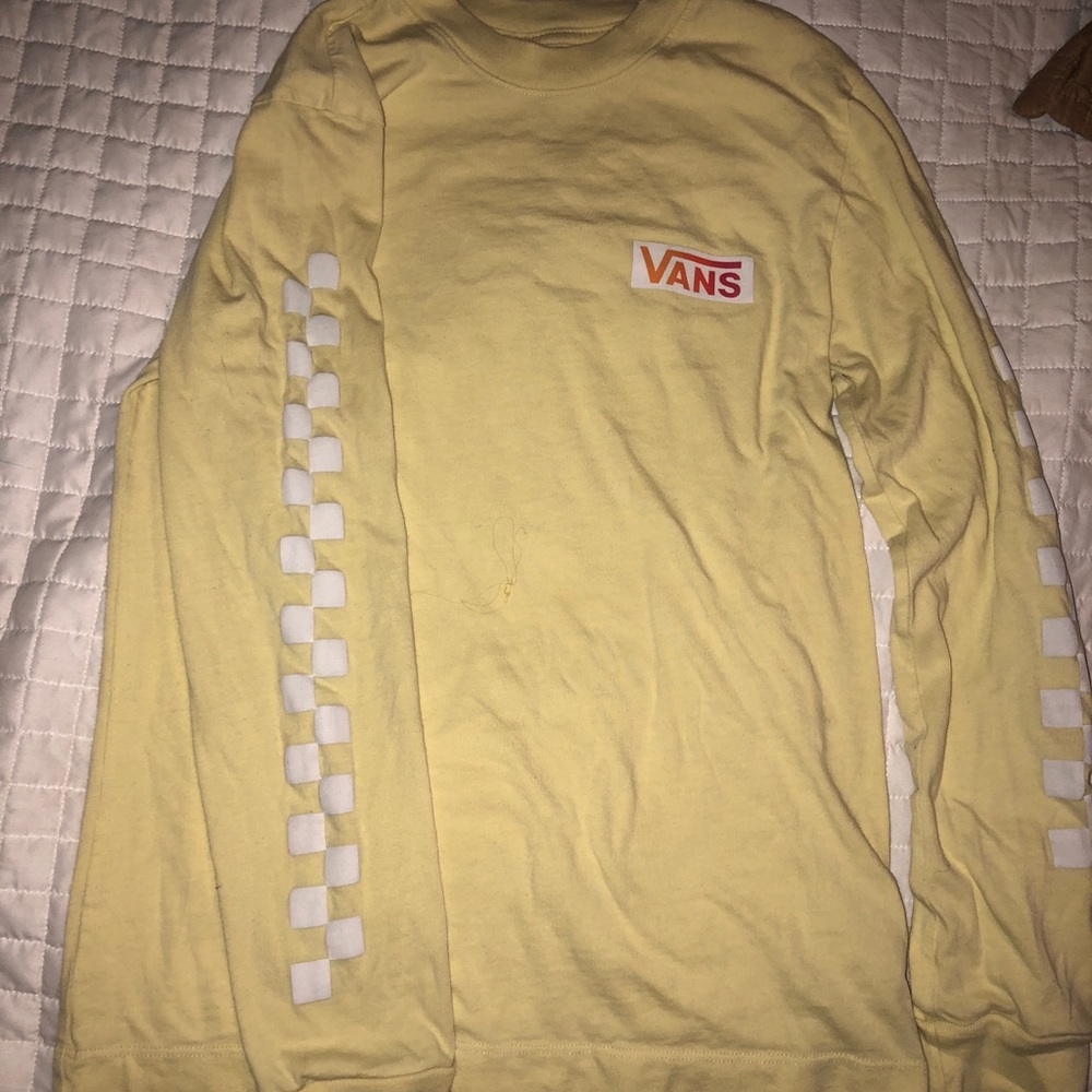 Yellow long sleeved vans shirt!